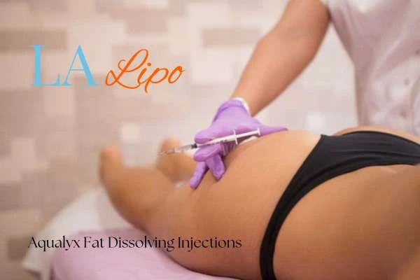 Woman having fat dissolving injections West Ruislip on thighs