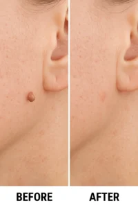 Skin tags removal West Ruislip before and after