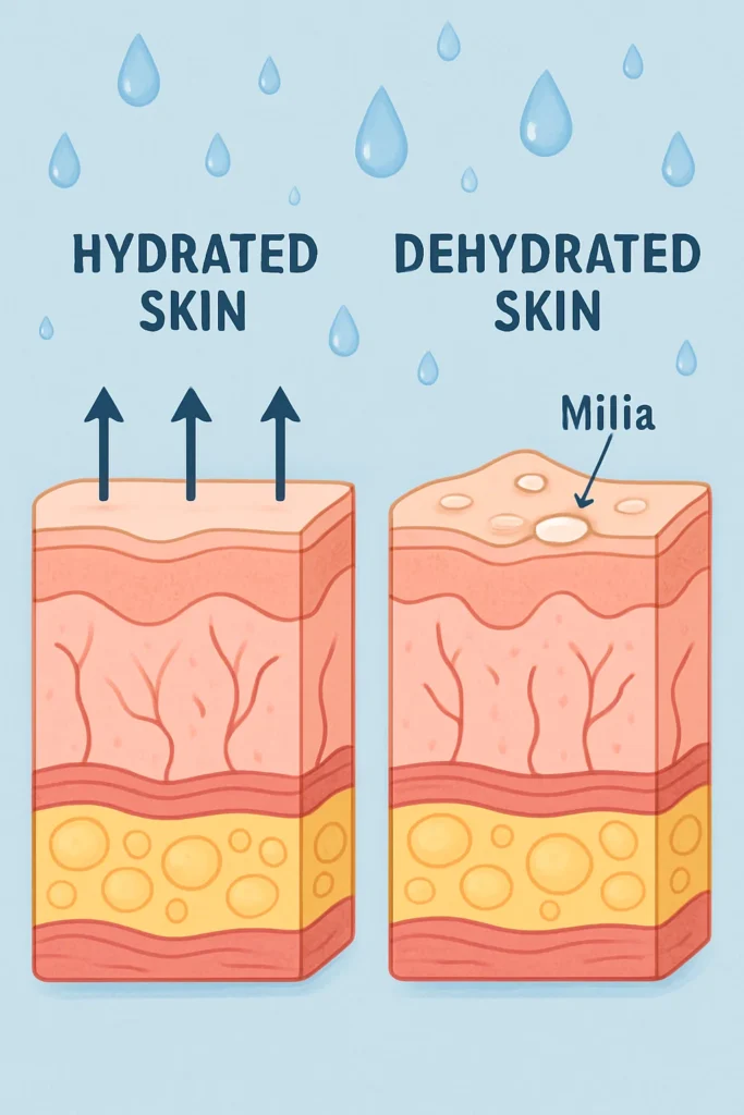 The importance of hydration and milia production West Ruislip