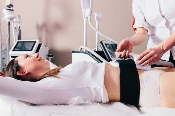 woman having body sculpting to help improve her body image and her mental health West Ruislip